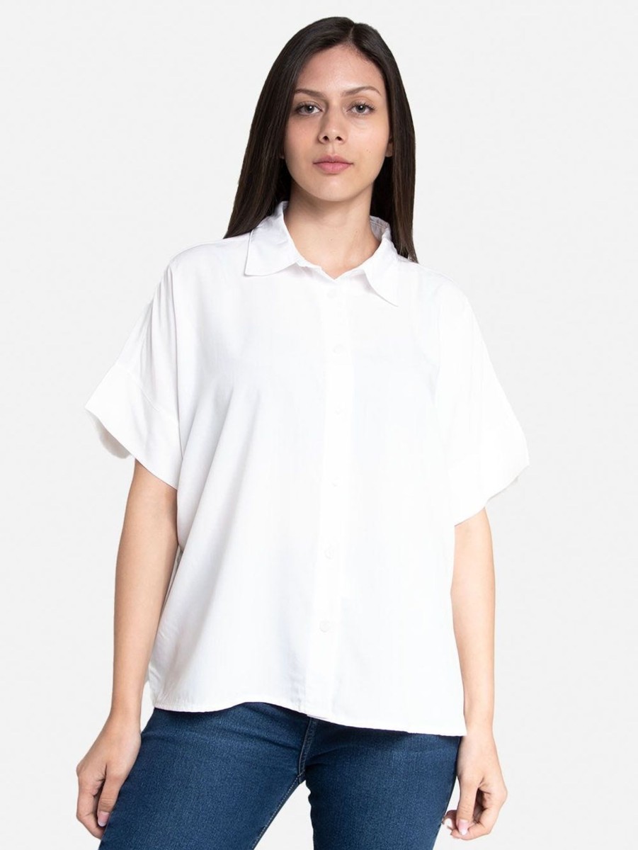 PINTO Blusa Manga Incluida Blanco | Polos & Blusas