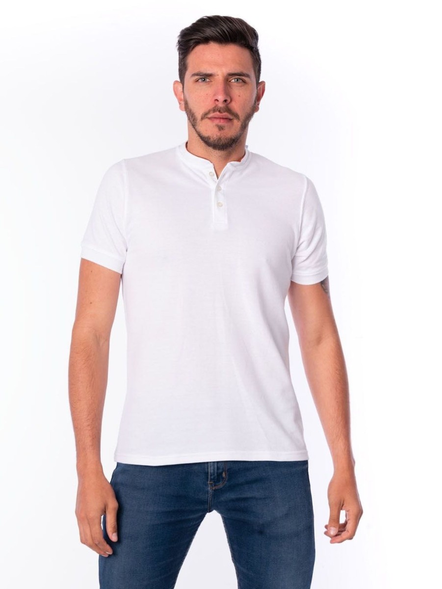 PINTO Polo Henley Pique | Polos