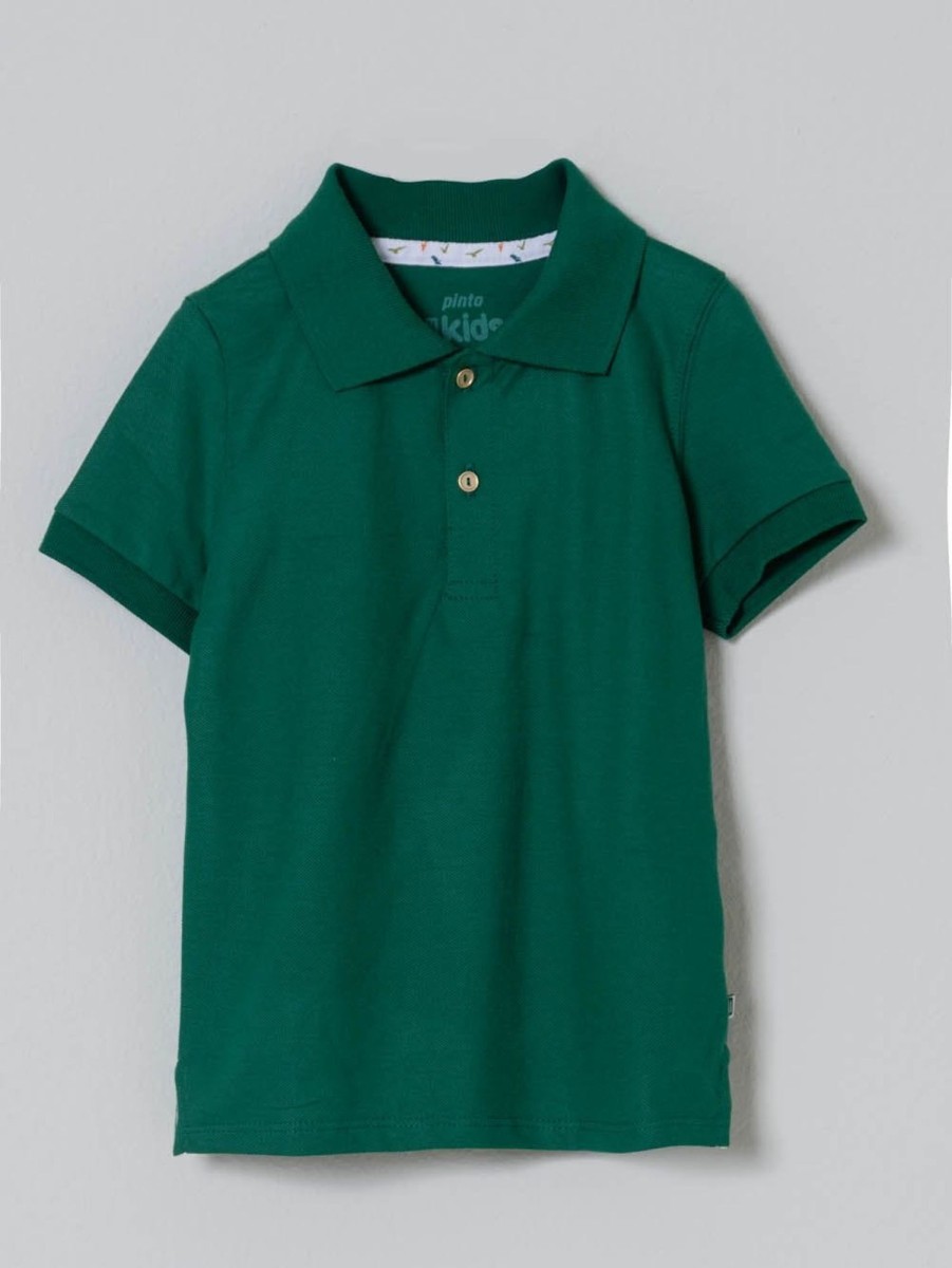 PINTO Polo Basica Kids Verde | Polos