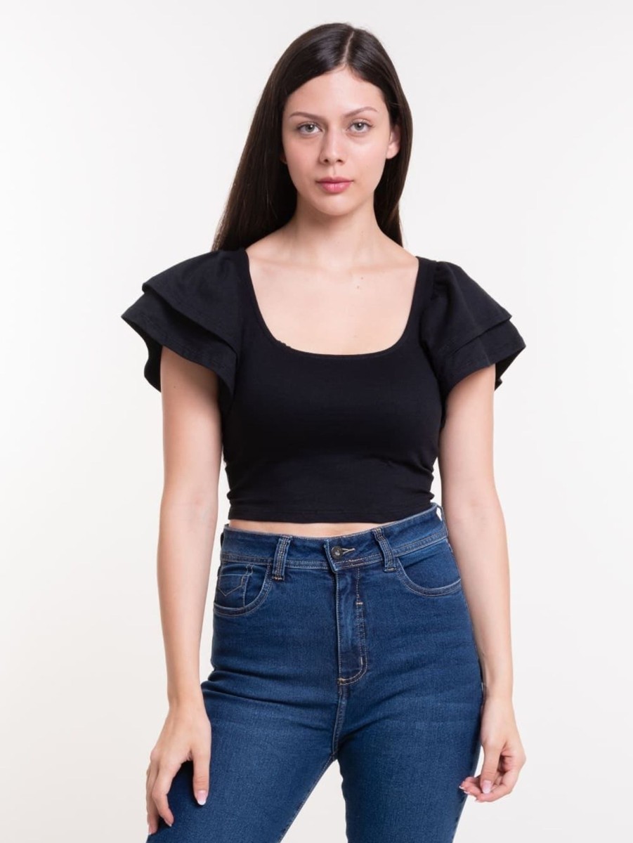 PINTO Crop Vuelos Square | Camisetas