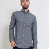 PINTO Camisa Slim Fit Gris Oscuro | Camisas