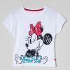 PINTO Camiseta Manga Incluida Est Disney Blanco Minnie Guino | Camisetas