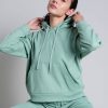 PINTO Hoodie Waffle Verde | Sueteres & Chaquetas