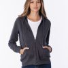 PINTO Active Hoodie Con Cierre Y Capucha Grafito Jaspeado | Sueteres & Chaquetas