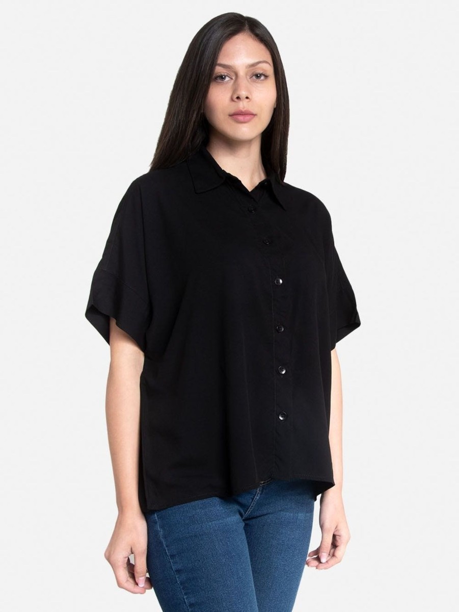 PINTO Blusa Manga Incluida Negro | Polos & Blusas