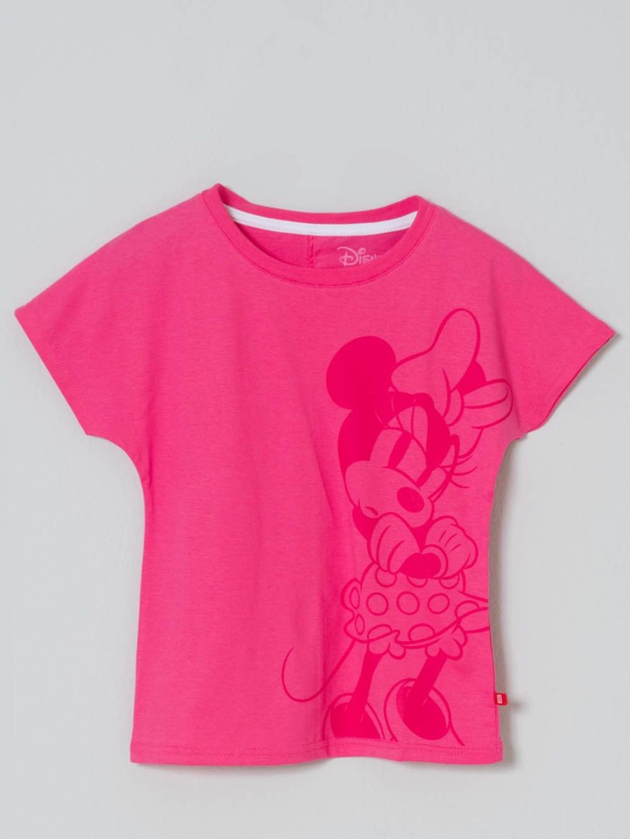 PINTO Camiseta Manga Incluida Est Disney Rosado Minnie | Camisetas