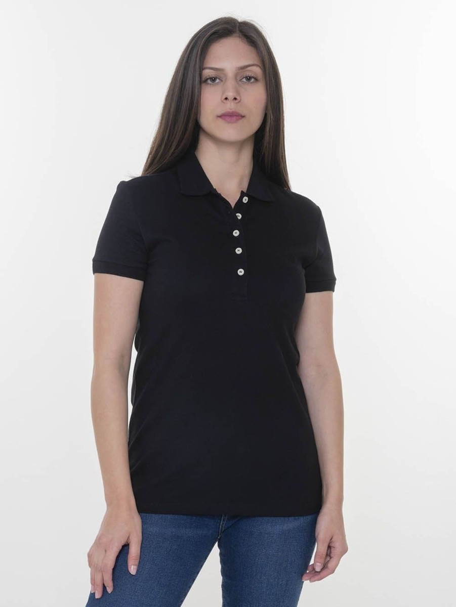 PINTO Polo Slim Con Aberturas En Los Lados Negro | Polos & Blusas