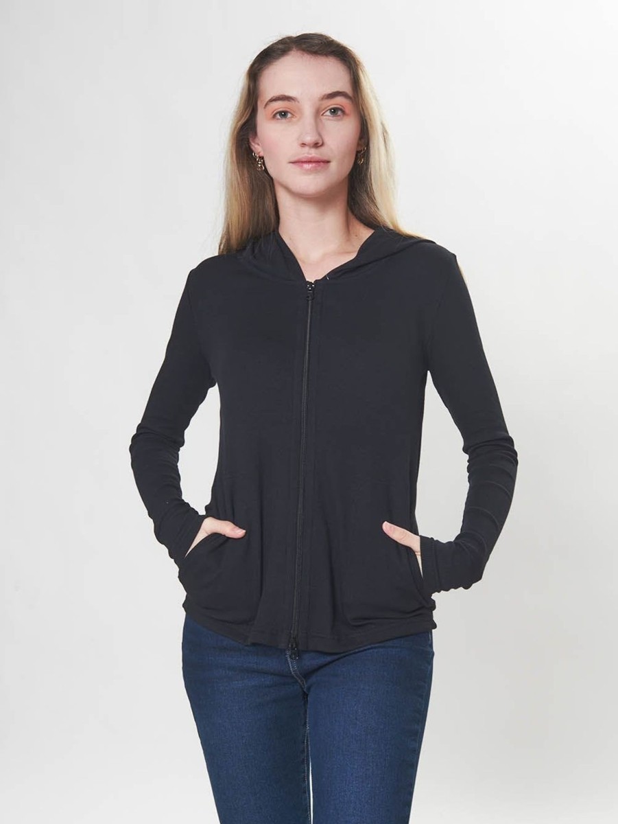 PINTO Hoodie Rib Lycra | Sueteres & Chaquetas