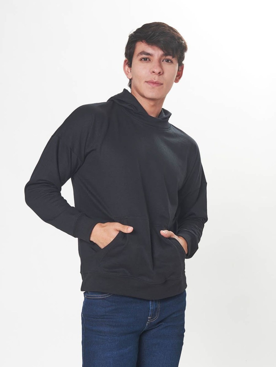 PINTO Sweat Capucha Negro | Sueteres & Chaquetas