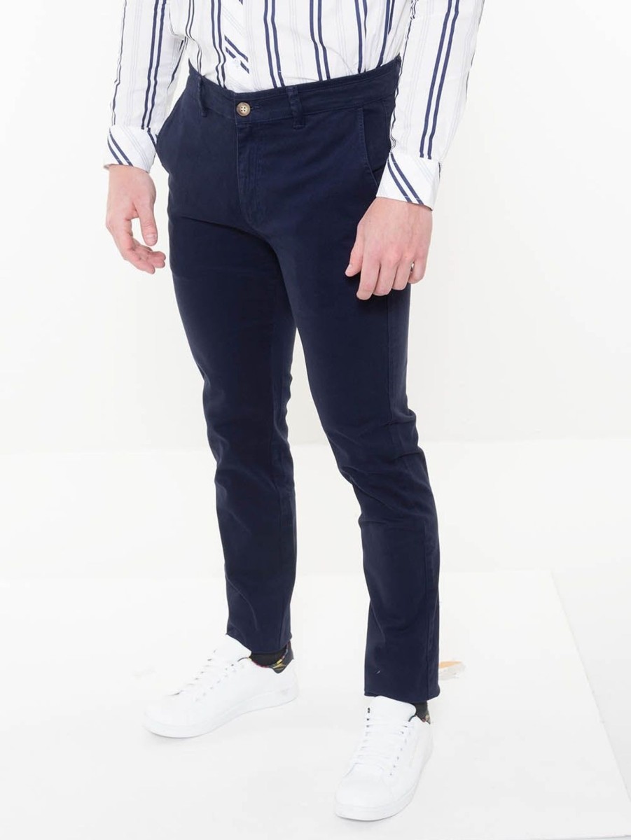 PINTO Pantalon Casual Azul Marino | Pantalones & Joggers