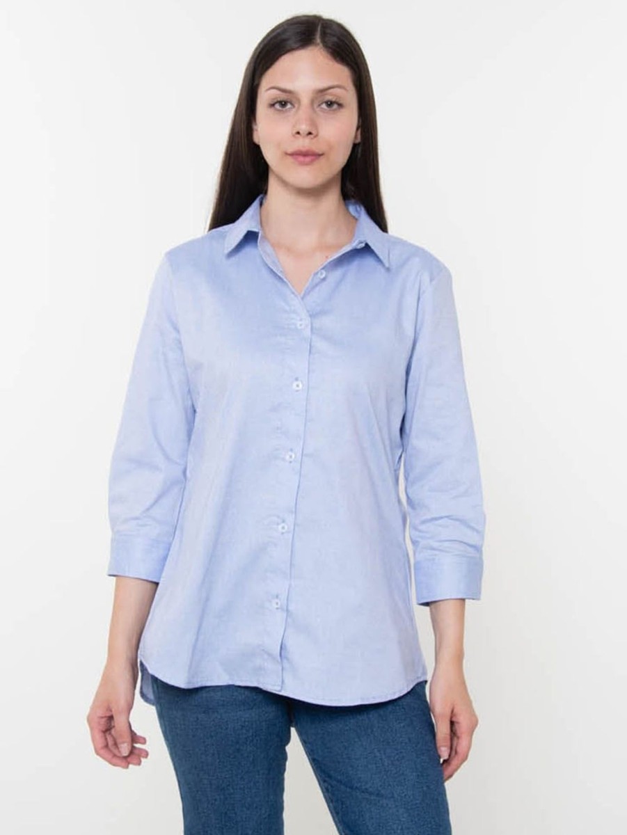 PINTO Blusa Manga 3/4 Celeste | Polos & Blusas