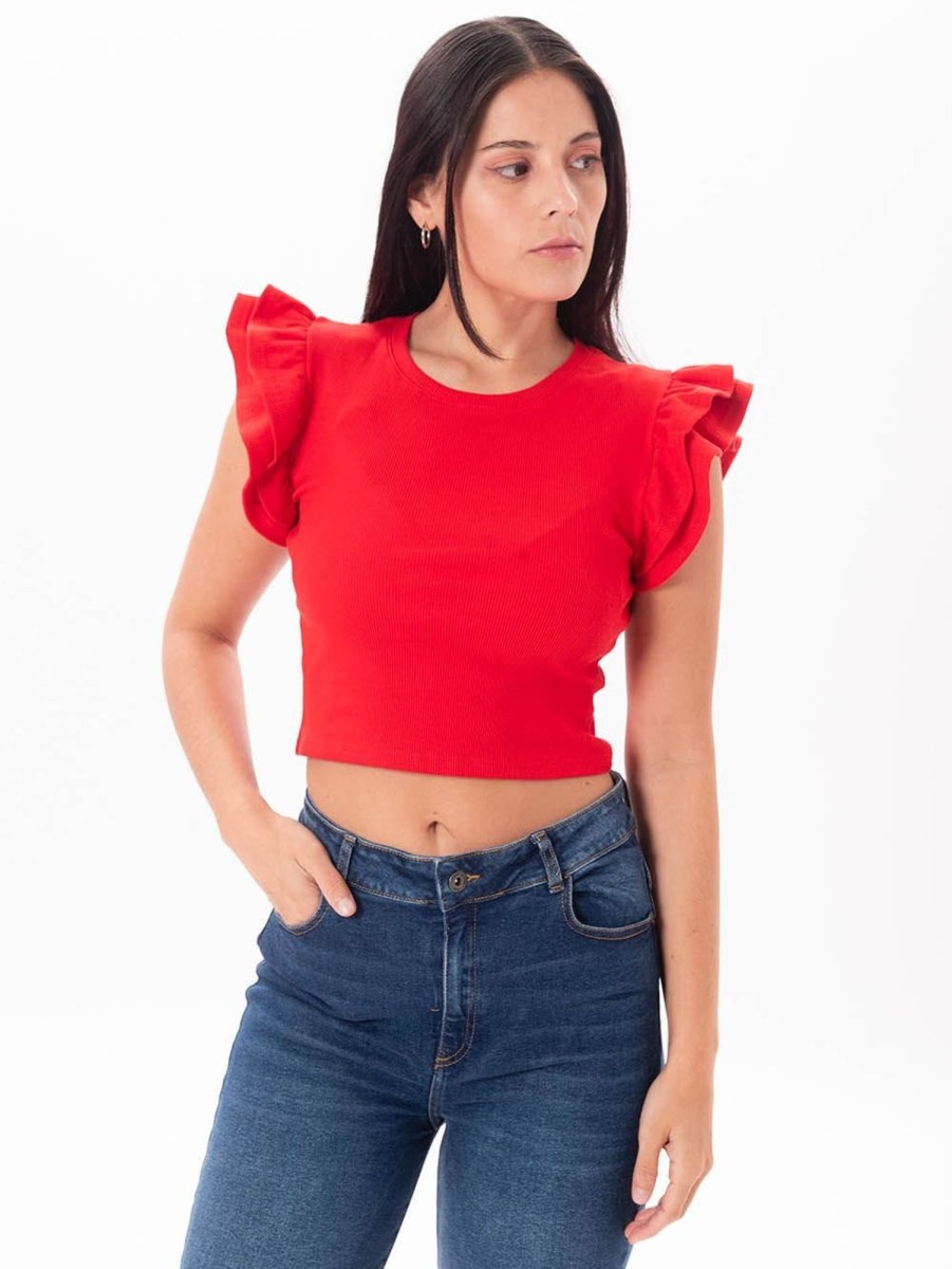 PINTO Crop Top Vuelos Doble | Tops