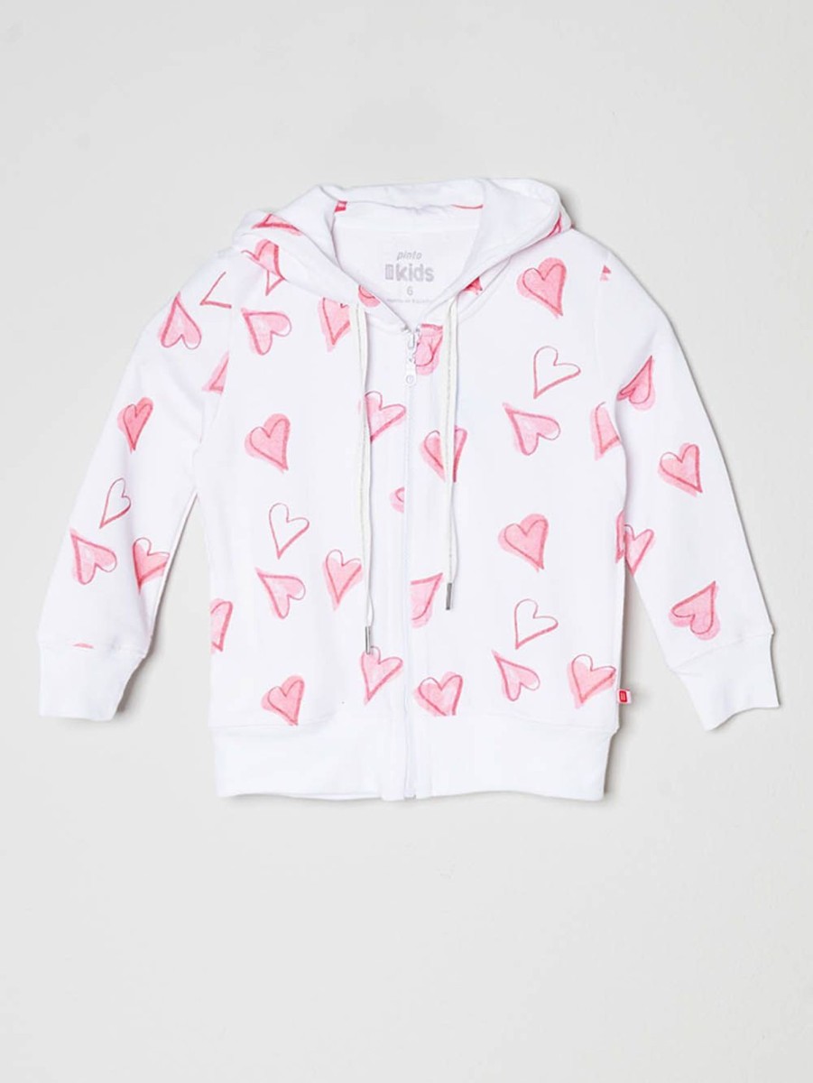 PINTO Hoodie Est Corazones Kids | Sueteres & Chaquetas