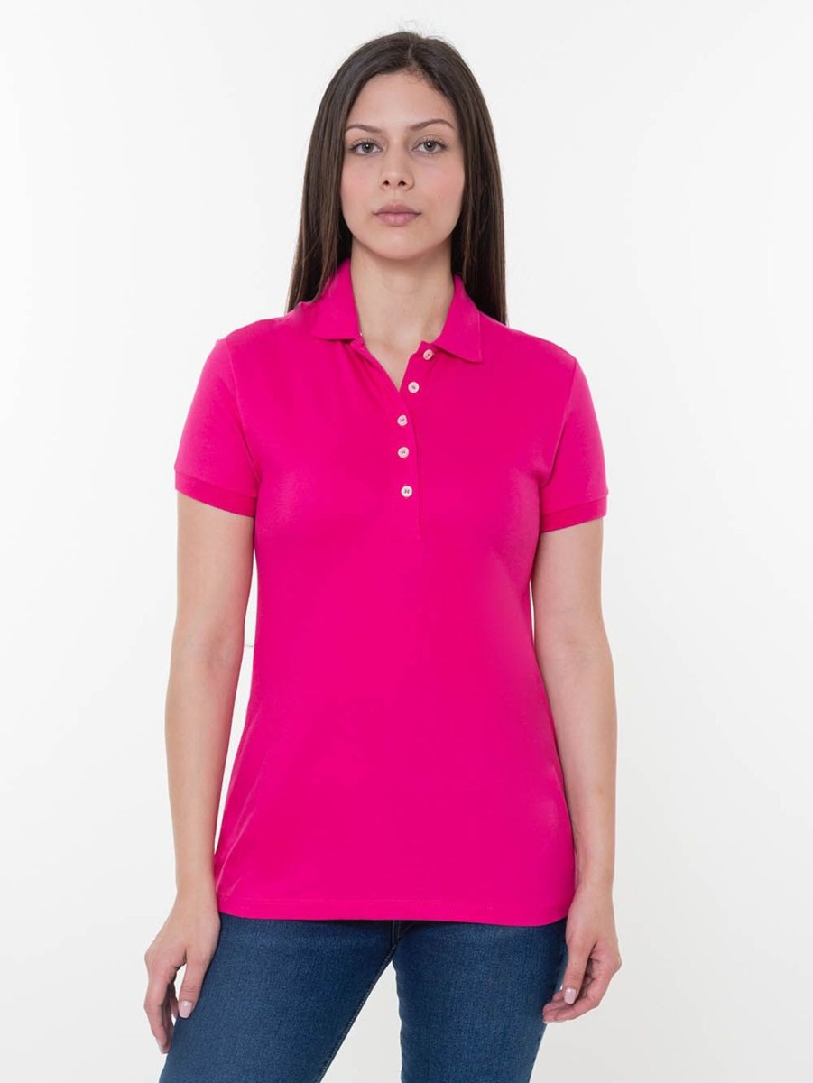 PINTO Polo Slim Con Aberturas En Los Lados Fucsia | Polos & Blusas