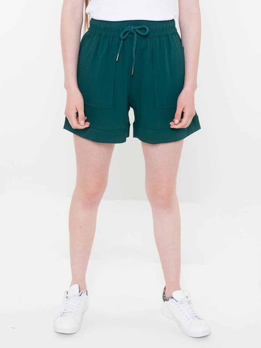 PINTO Short Lino Corto Verde | Leggings & Shorts