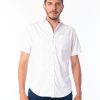 PINTO Camisa Regular Fit Manga Corta Blanco | Camisas