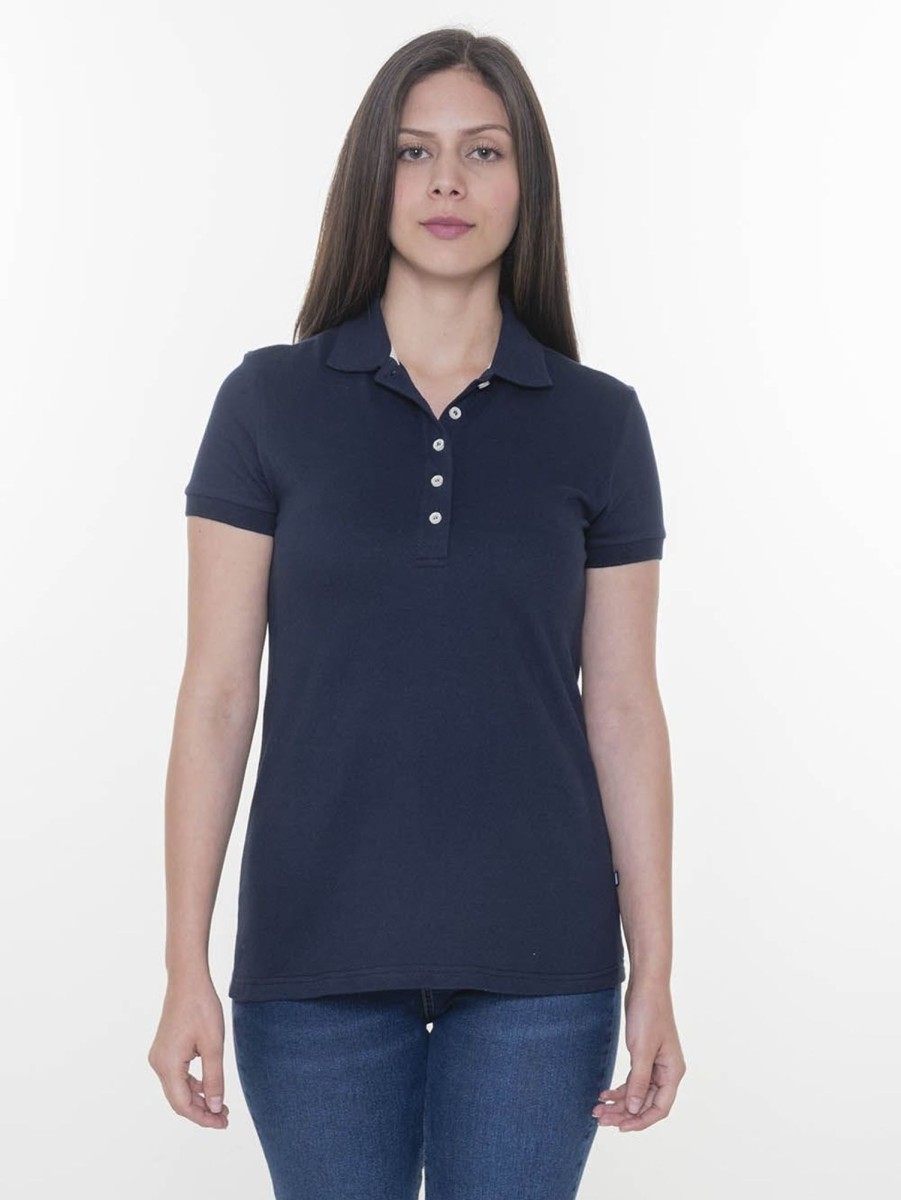 PINTO Polo Slim Con Aberturas En Los Lados Azul Marino | Polos & Blusas