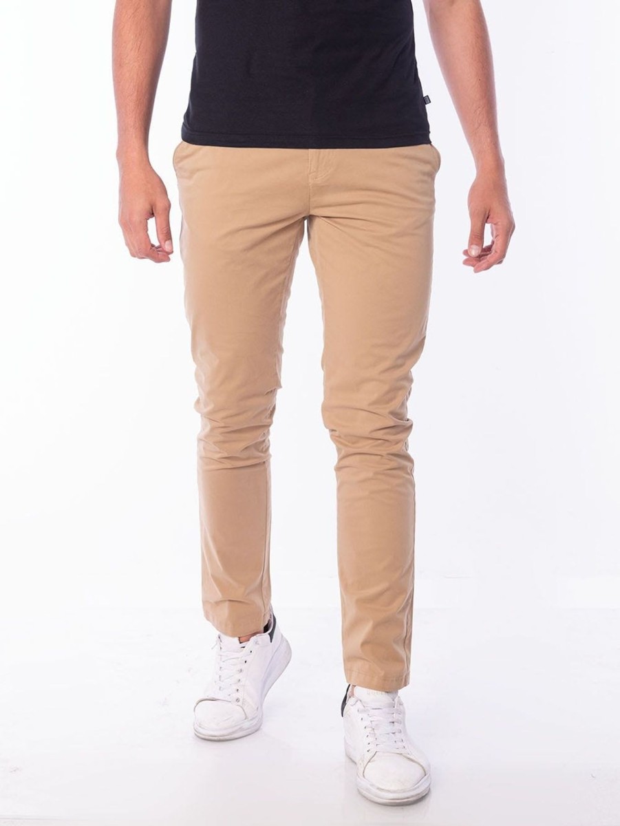 PINTO Pantalon Casual Sulfur Slim Fit Caqui | Pantalones & Joggers