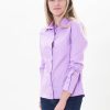 PINTO Blusa Slim Pico Lila | Polos & Blusas