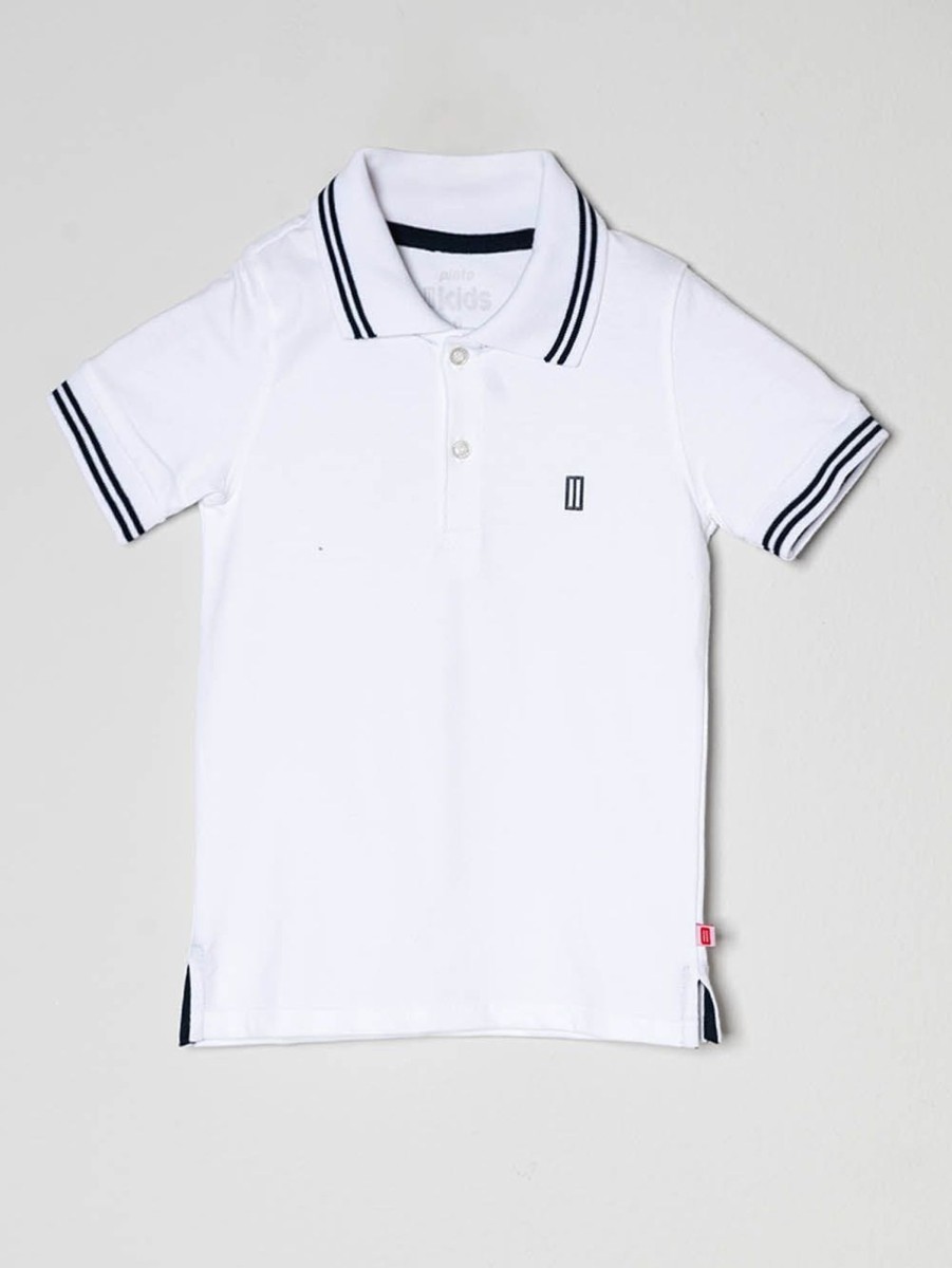 PINTO Polo Manga Corta Kids Blanco | Polos