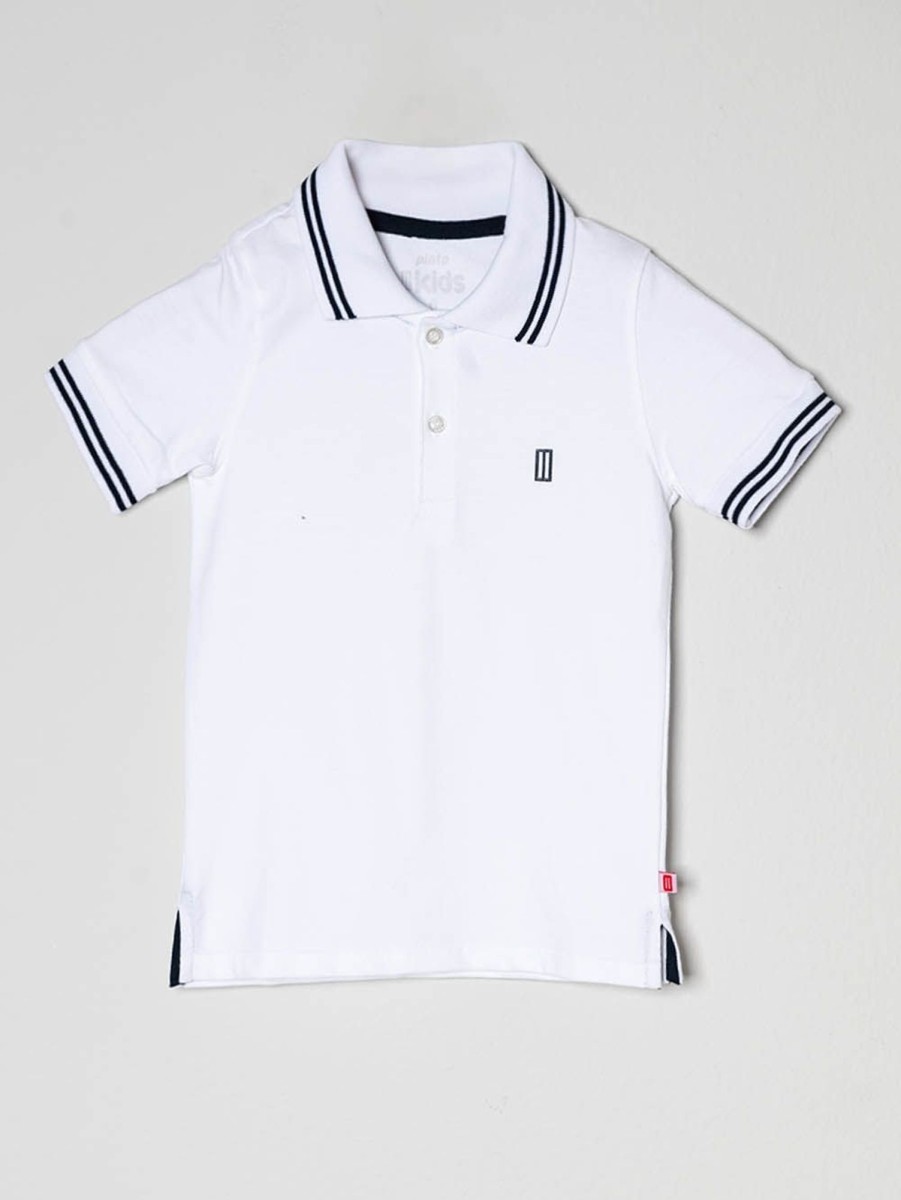 PINTO Polo Manga Corta Kids Blanco | Polos