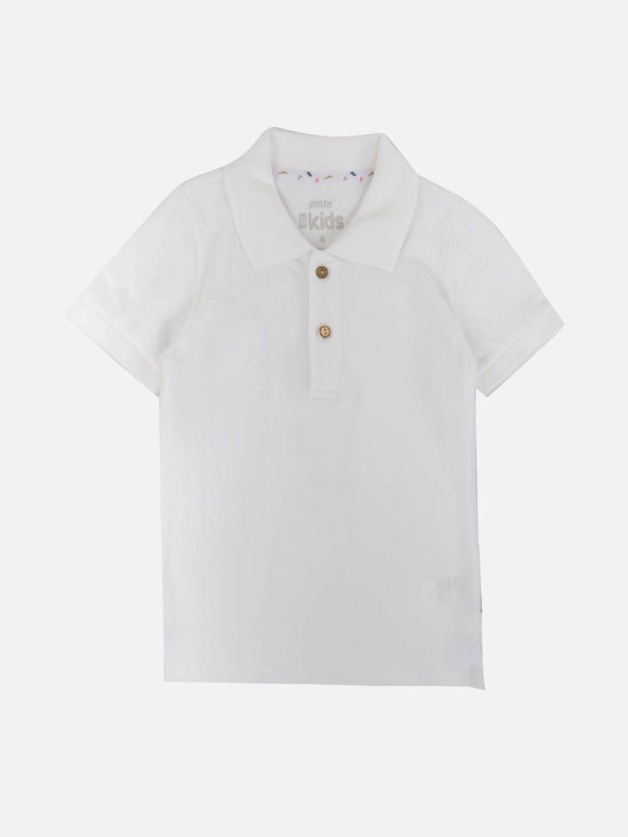 PINTO Polo Basica Kids Blanco | Polos