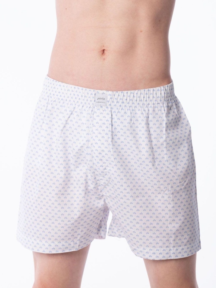 PINTO Boxer Basic Blanco Estampado | Ropa Interior