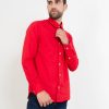 PINTO Camisa Regular Fit Manga Larga Rojo | Camisas