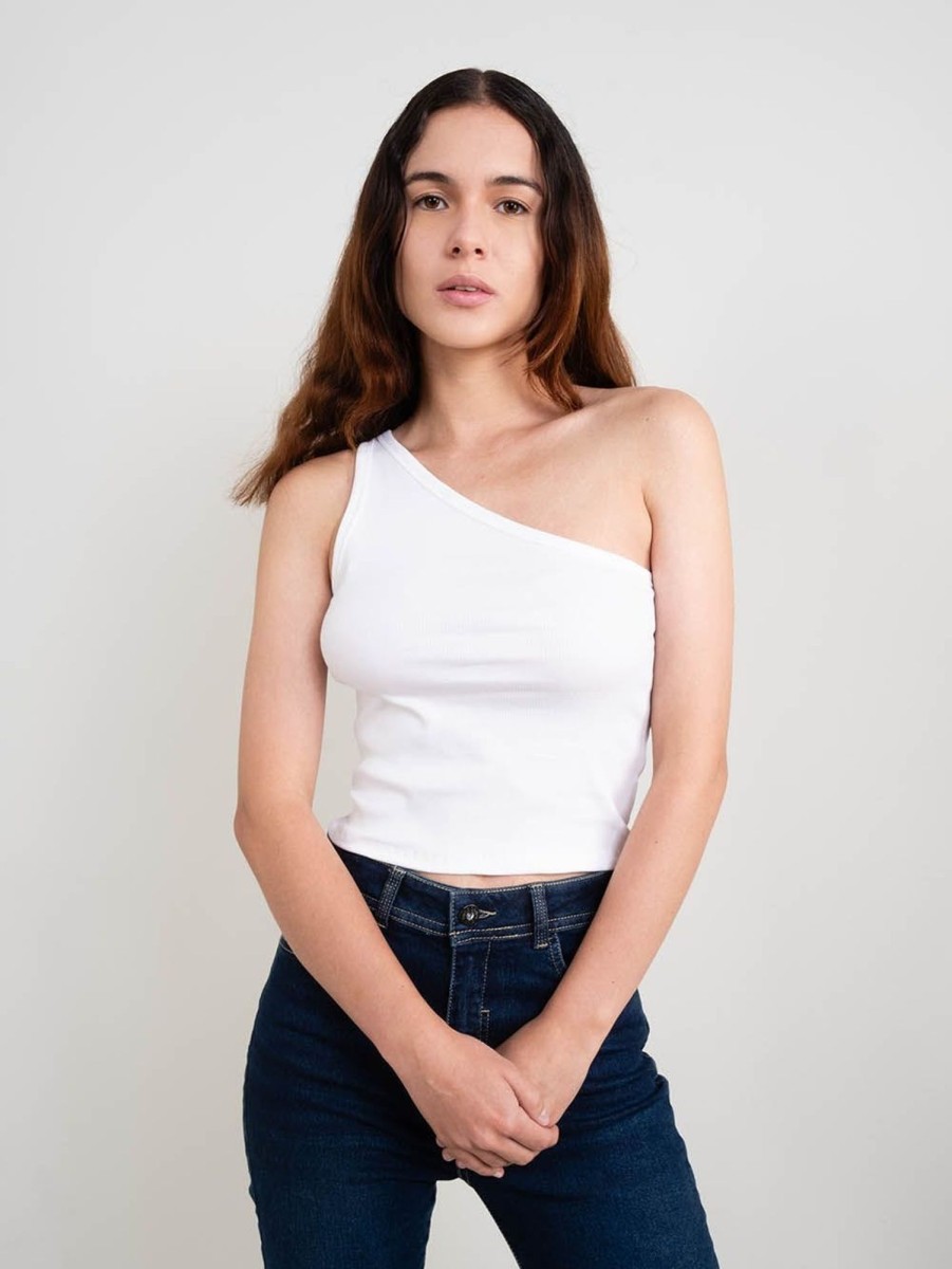 PINTO Crop Top Asimetrico | Tops