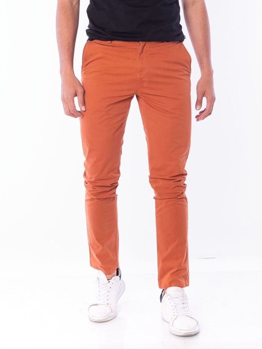 PINTO Pantalon Casual Sulfur Slim Fit Ocre | Pantalones & Joggers