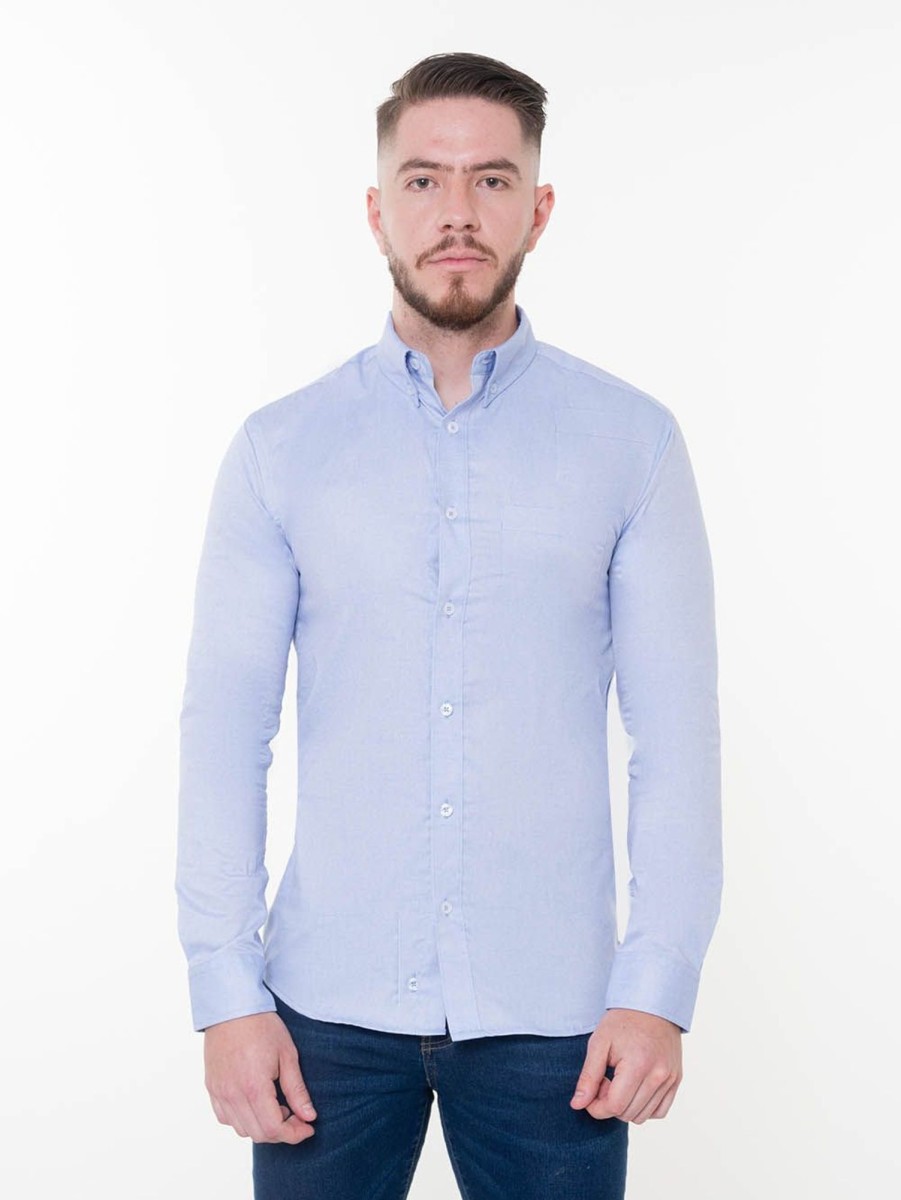 PINTO Camisa Slim Fit Celeste | Camisas