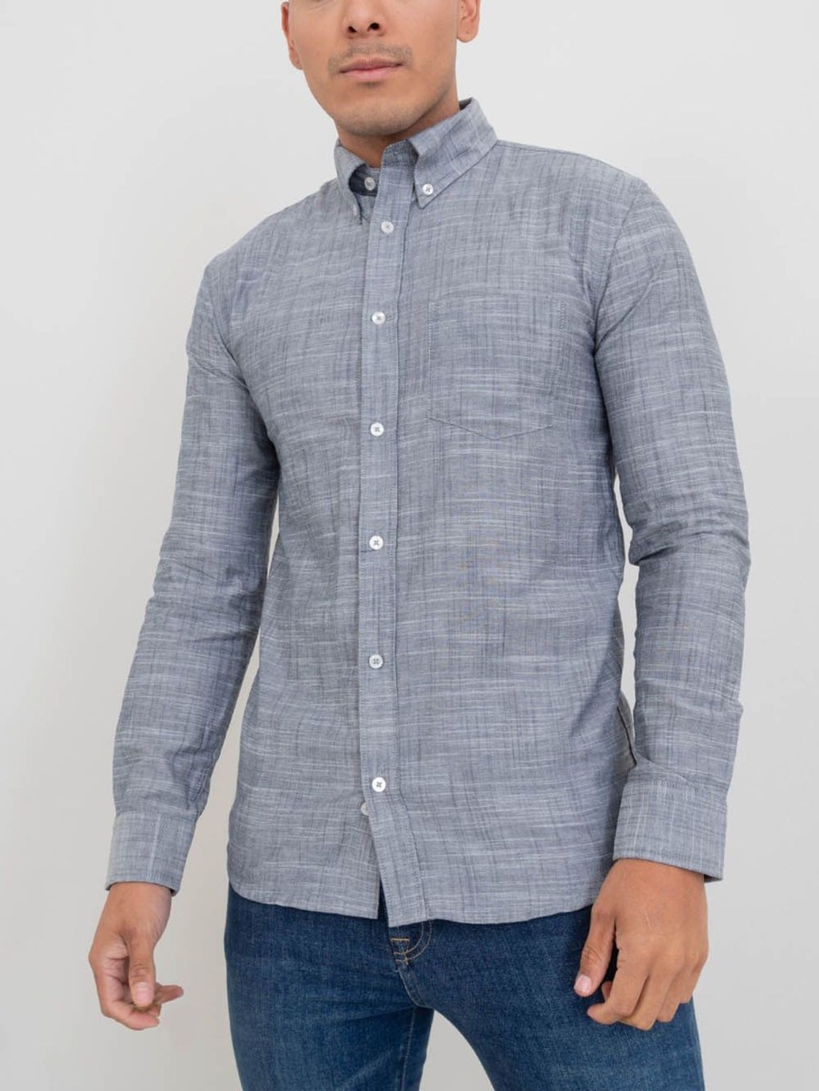 PINTO Camisa Slim Fit Azul | Camisas