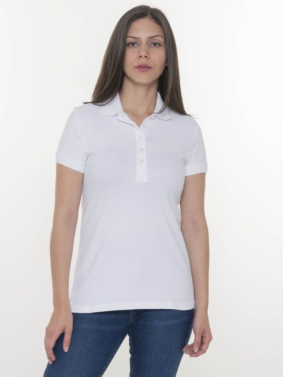 PINTO Polo Slim Con Aberturas En Los Lados Blanco | Polos & Blusas